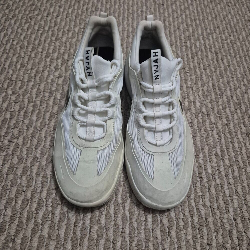 Nike SB Nyjah Free 2 Summit White Men Size 7 Skate Shoes BV2078-100 EUC - Picture 2 of 7
